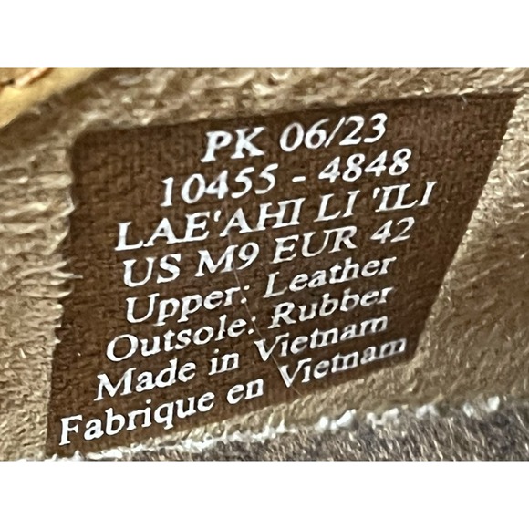 OluKai Men's Leather Shoes Brown Size 9-Tie Style w/collapsible Heel  10455-4848 - Picture 14 of 16